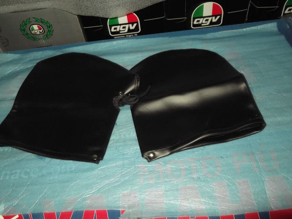 COPPIA GUANTI PARAMANI PER MOTO VINTAGE  IN ECO PELLE  NERI