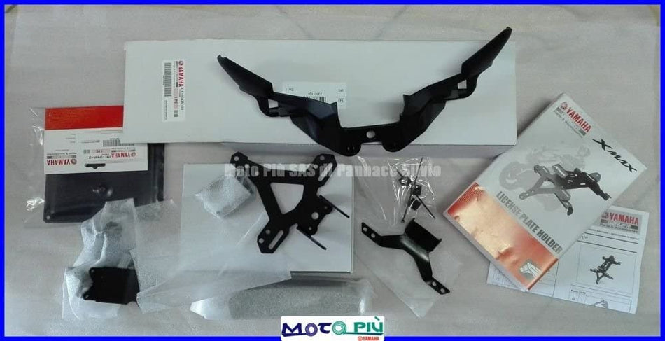 KIT PORTA TARGA OMOLOGATO ORIGINALE YAMAHA XMAX 2017