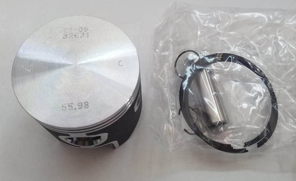 PISTONE D.5598 SIZE C / C A G I V A MITO 125cc 90-07 / RING 52712005600 PIN 715130 CLIPS 7202722087C