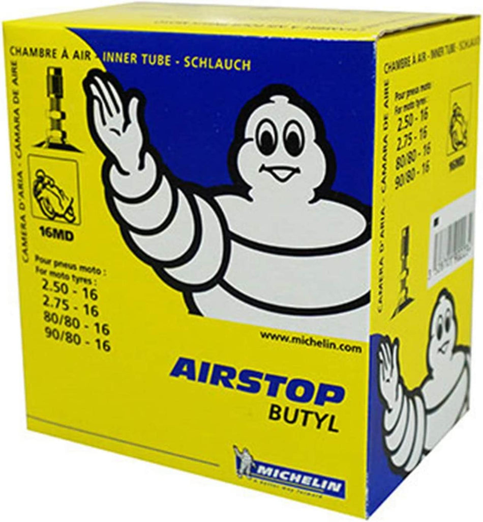 CAMERA D'ARIA MICHELIN AIRSTOP BUTYL 90/80-16 80/80-16 2.75-16 2.50-16