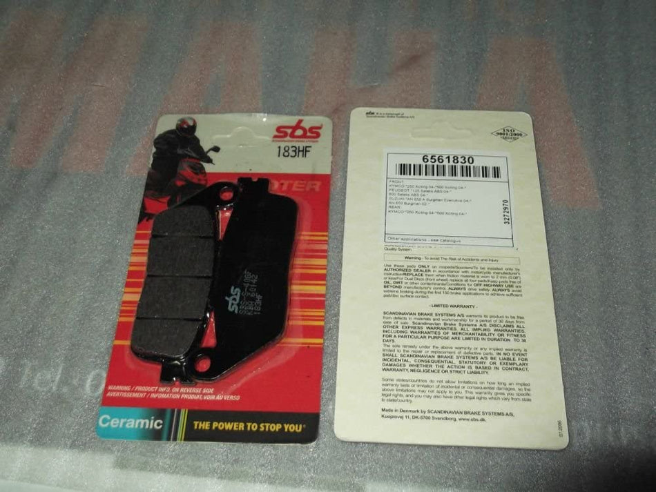PASTICCHE FRENO ANTERIORE SUZUKI BURGMAN 650 MARCA SBS