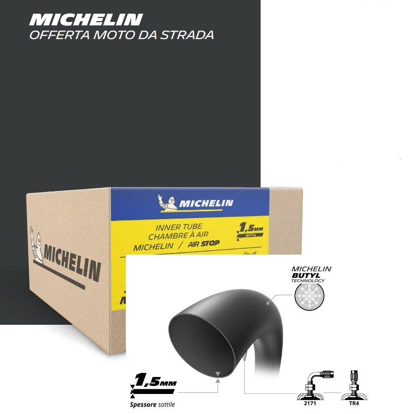 Camera d'aria moto Michelin 18 MF Valve TR4 (3.25; 3.50; 110/80; 120/80 ; 100/90; 110/90)