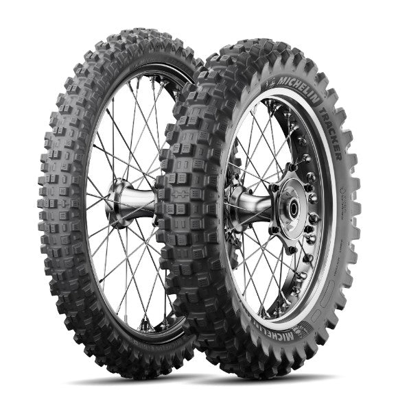 Coppia treno gomme enduro MICHELIN 120/90-18 + 90/90-21 TRACKER
