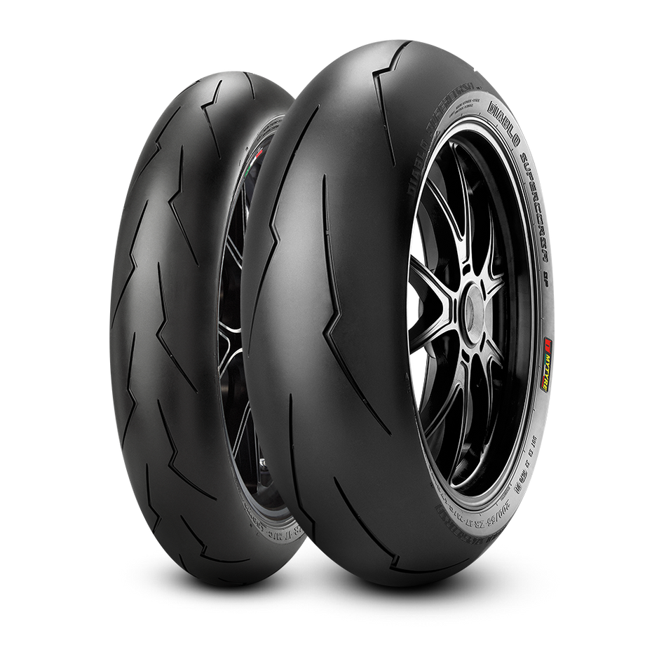 Coppia treno gomme PIRELLI 120/70 ZR 17  con 180/55 ZR 17 DIABLO SUPERCORSA V2 SP
